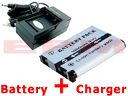 1000mAh GB-10 Replacement Battery + Charger for Sea and Sea DX-GE5 Underwater Digital Cameras