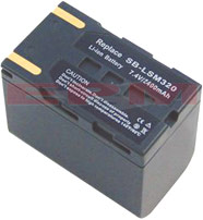 Samsung 2400mAh SB-LSM320 SB-LSM160 SB-LSM80 Equivalent Camcorder Battery